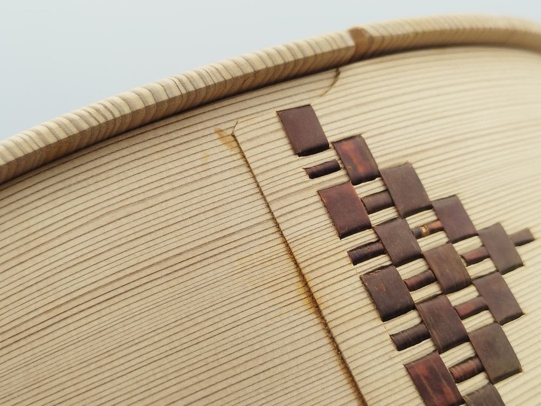 【希少】柴田慶信商店 飯切 尺一(7合用)　曲げわっぱ 天然杉 33cm