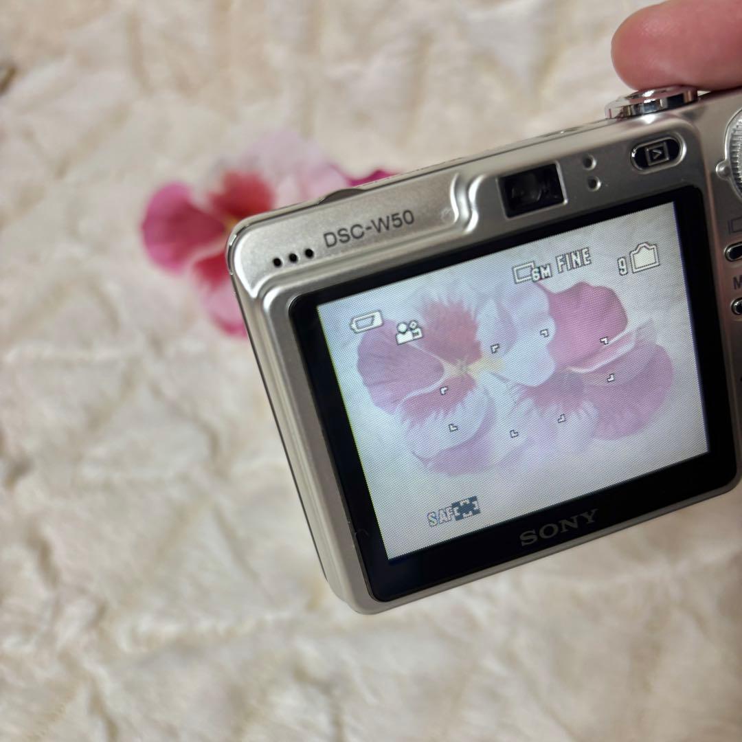 美品 SONY Cyber-shot DSC-W50 シルバー