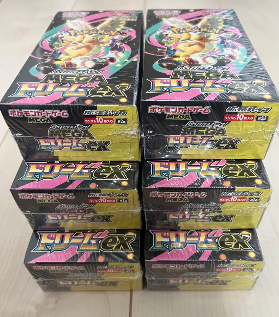 ポケモンカードゲーム メガドリームEX 6ボックス　シュリンク付き