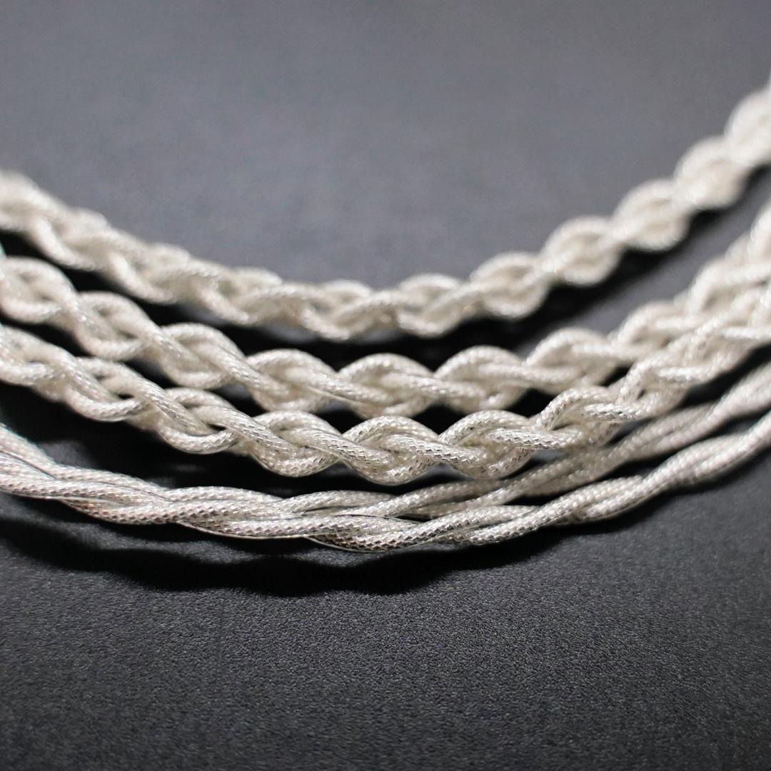 【1点のみ】7N粒子単結晶銅銀メッキ リッツ構造 CIEM 2Pin 3.5mm