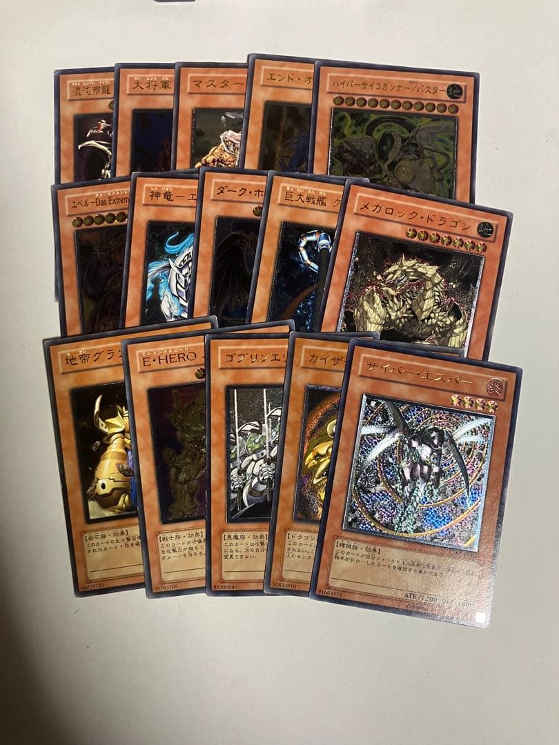 効果レリーフ　15枚セット　ダメージ品　3期、4期、5期メイン。 人気カード多数