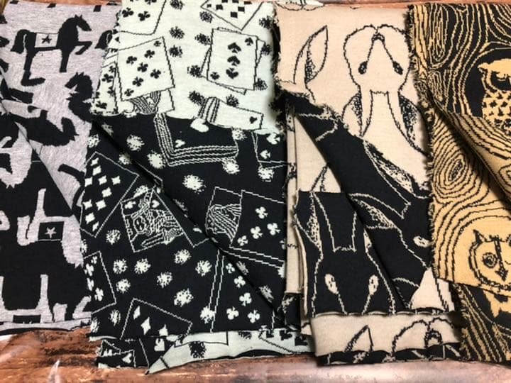 ニットジャガード生地見本  インナーマスク