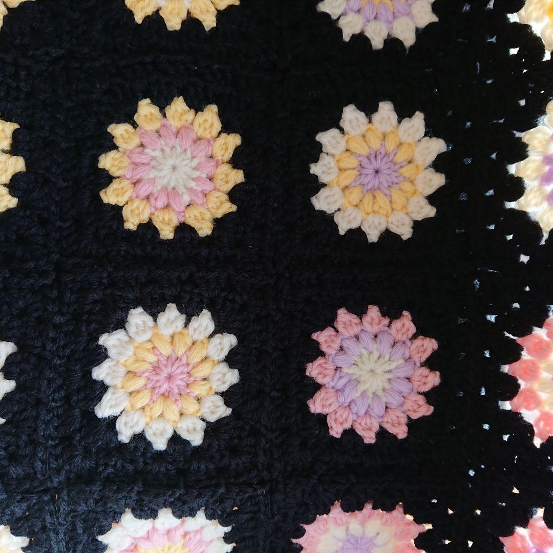 お花モチーフ☆手編みブランケット