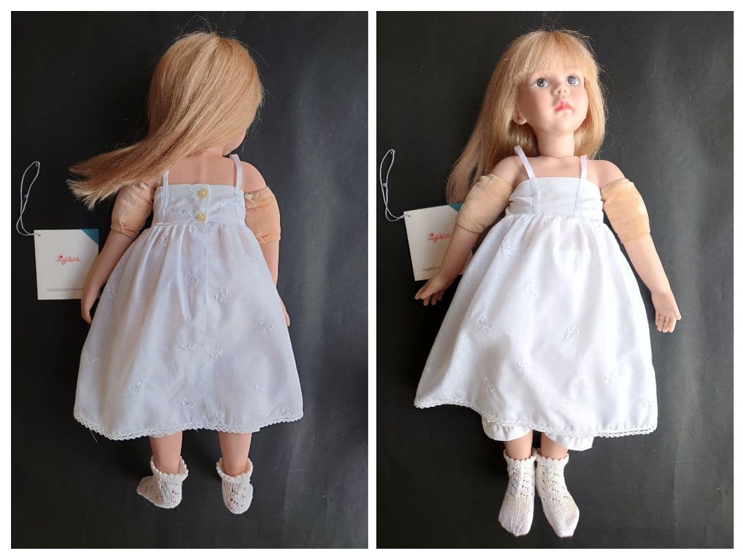 花帽子の女の子　描き目　マナースドルファー　アーティストドール　Sigikid