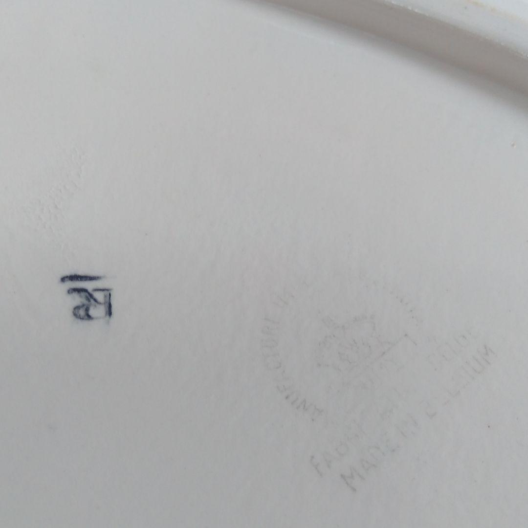 ベルギー アンティーク 二ミー NIMY オーバル プレート ガーランド 大皿