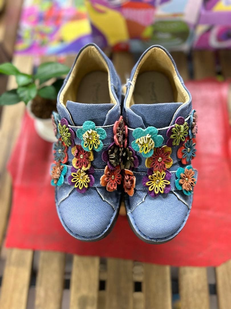 Estacionエスタシオン/ハンドメイドレザーシューズ/Sサイズ/軽量シューズ