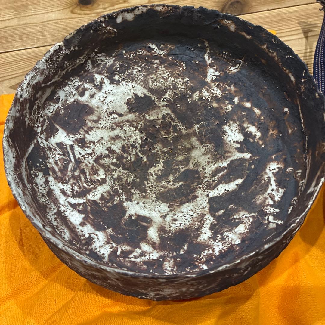 二階堂明弘　氷蘭手花器　鉢