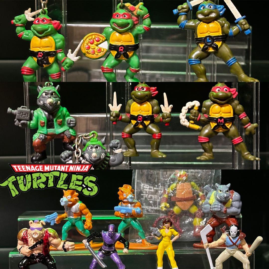 ミュータント タートルズ ナノメタルフィグ　7種/タカラキーホルダー7種＋おまけ
