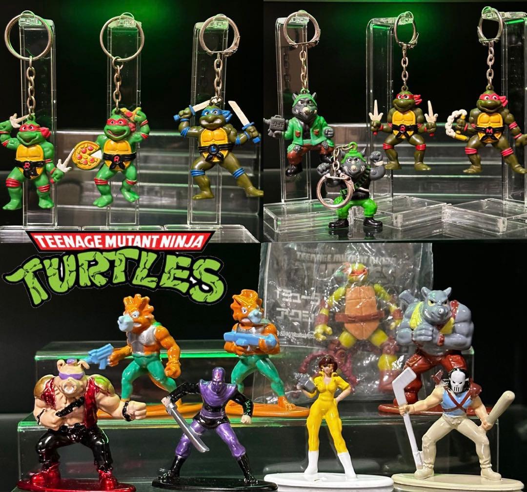 ミュータント タートルズ ナノメタルフィグ　7種/タカラキーホルダー7種＋おまけ