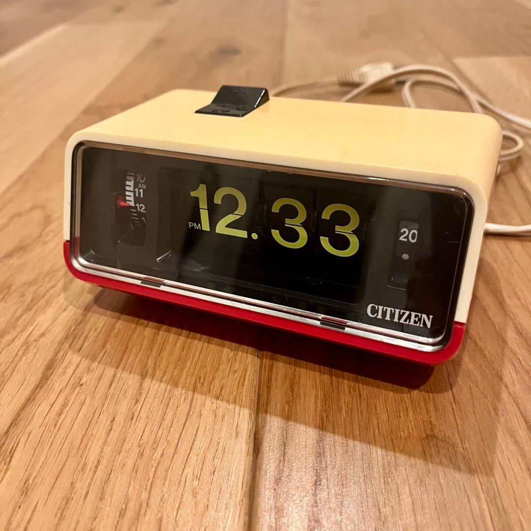 【CITIZEN】 パタパタ時計 ハイリーフ・カーチス　昭和レトロ　5RD025