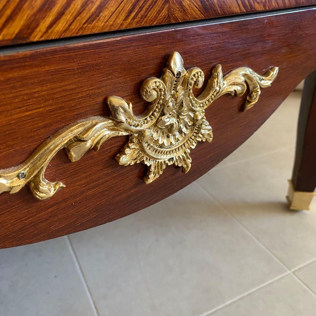 フランス製　北欧　アンティーク　チェスト　ヨーロピアン　ロココ　象嵌　象嵌細工