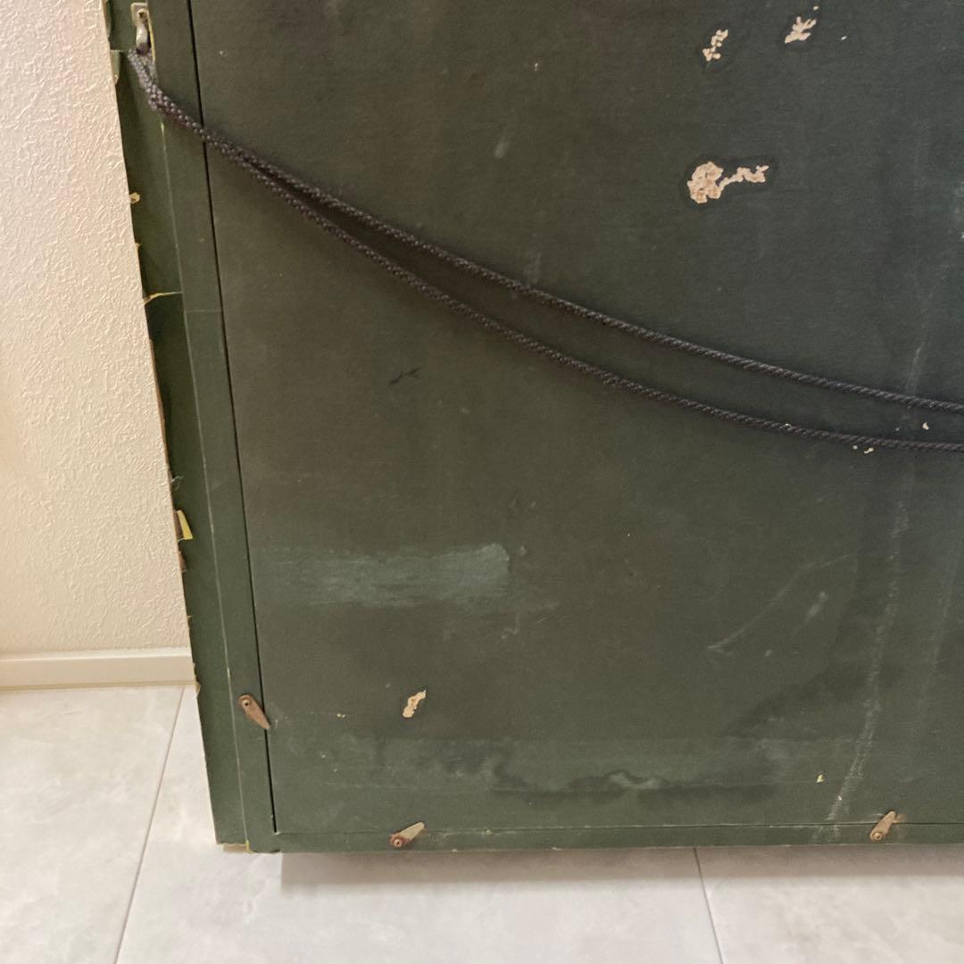 送料込 大正池アンティーク額縁 絵画込 額縁Ｆ１０サイズ