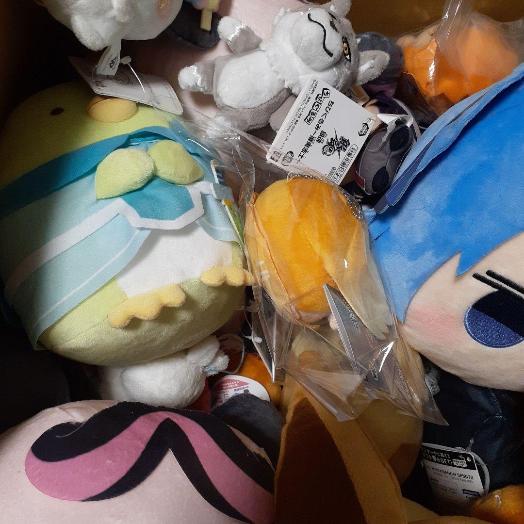 ちびぐるみ&BIGぬいぐるみ&マスコット等、アニメグッズまとめ売り希少53点以上