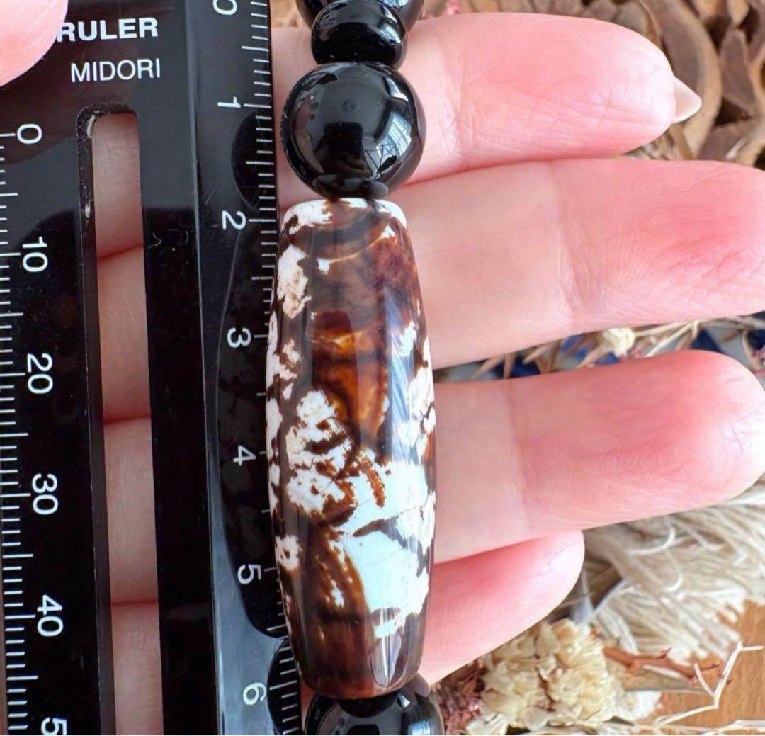 龍紋瑪瑙天珠♥モリオン♥強力グラウディング♥強い守護♥自己肯定感潜在能力引き出し