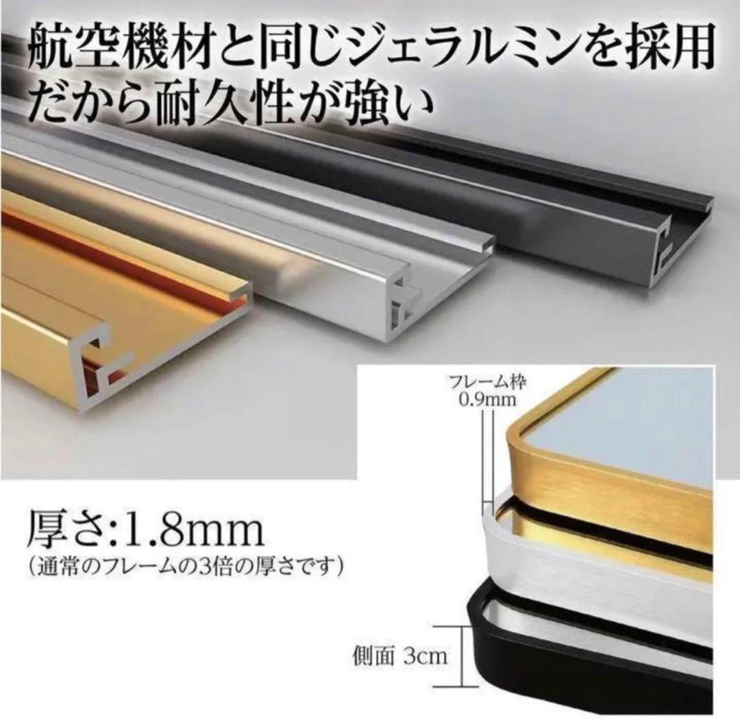 スタンドミラー アーチ型 ゴールド 160cmx50cm 全身鏡 壁掛け 姿見