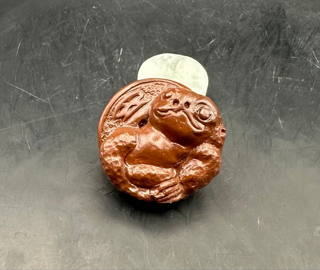 2026.3.31財守金蟾之日進斗金　新潟産上質碧玉