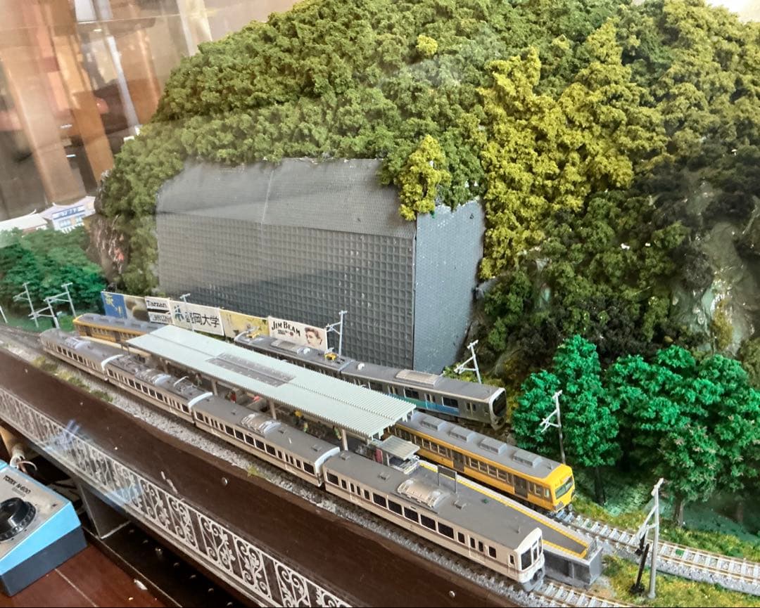 【Nゲージ西武秩父線風ジオラマ】パワーパック、アクリルケース付