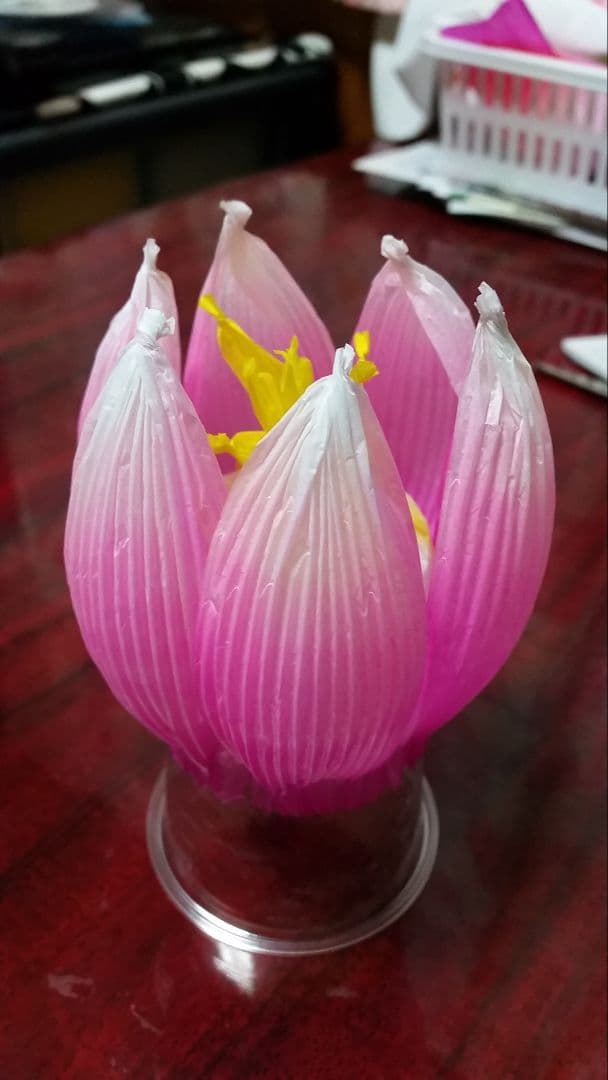 蓮の花の紙89 8色　24個　蓮の紙　韓紙　ハスの花　韓国