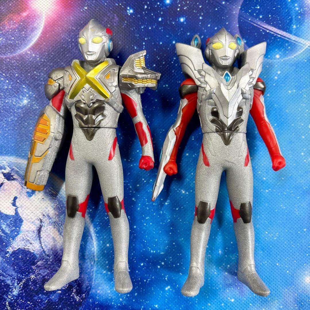 ウルトラヒーローシリーズ ウルトラマンエックス ソフビ フィギュア セット