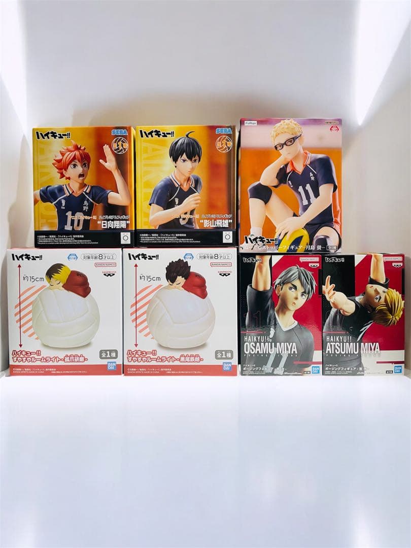 【7点セット】 ハイキュー フィギュア 5点　ルームライト 2点 新品未開封