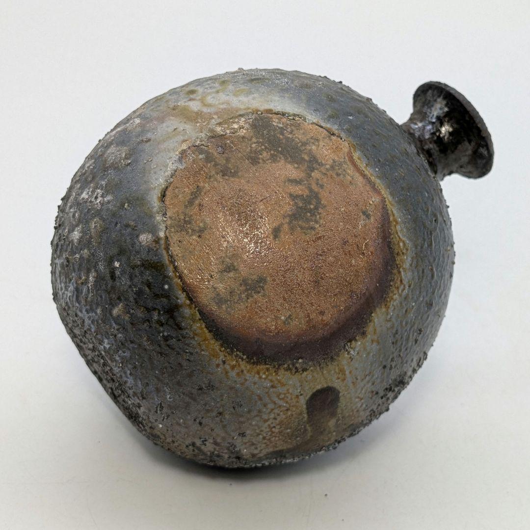 岩本政一 備前焼 窯変徳利 共箱共布栞 とっくり 酒器 食器 一輪挿し花入 花器