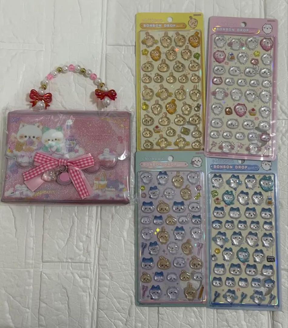ちいかわ　ボンボンドロップシール4枚セット