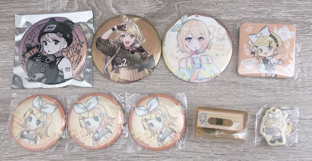 鏡音リン まとめ売り プロセカ ピアプロ VOCALOID 缶バッジ カード