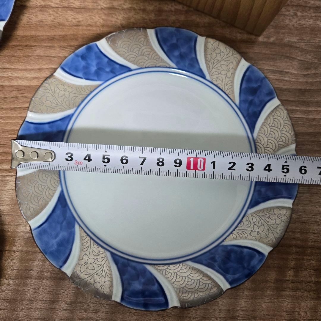 其泉作 銀彩 パン皿揃