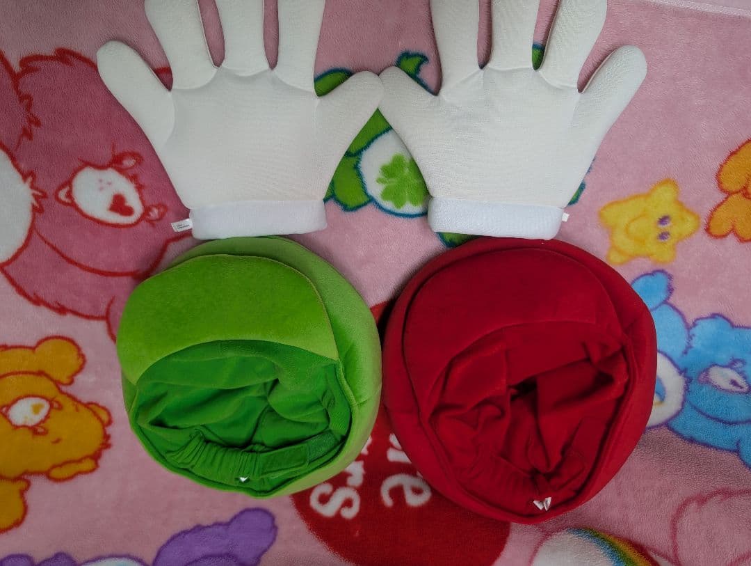 ユニバ　USJ　マリオ ルイージ　ファンキャップ　グローブ　手袋　セット