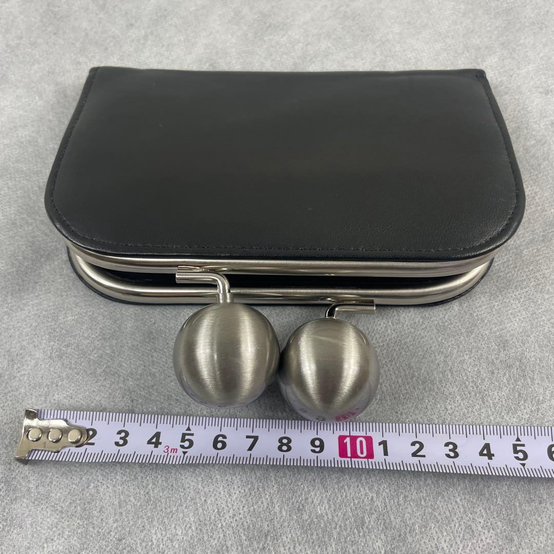 KAWA-KAWA/カワカワ、がま口財布、牛革、ブラック、日本製