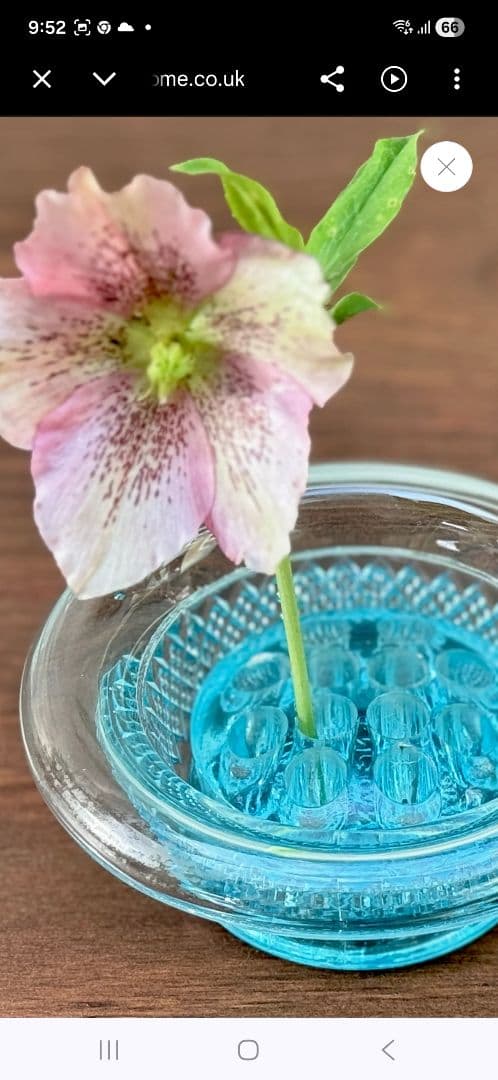 デヴィッドソン社製　ヴィンテージ・プレスドガラス　花器