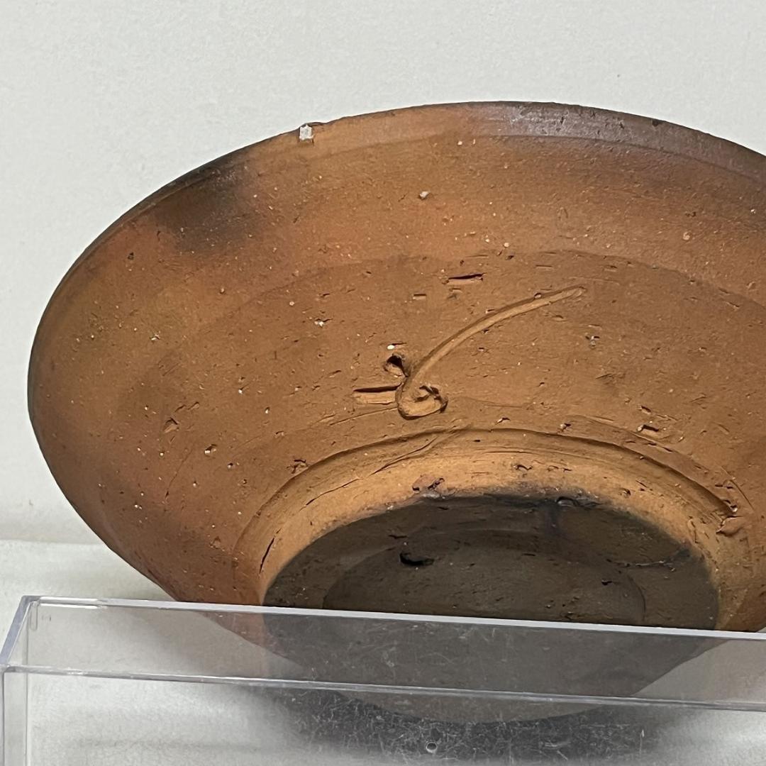 藤原啓 備前焼 緋襷 (ひだすき) 皿 共箱 人間国宝 【k2994a】