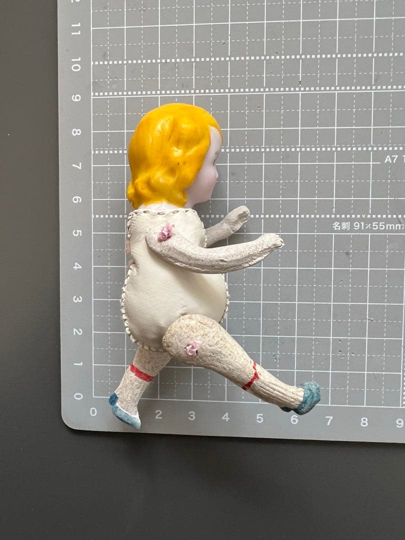 【専用ページ】アンティークドールヘッド＋ハンドメイドボディのガールとリボンガール