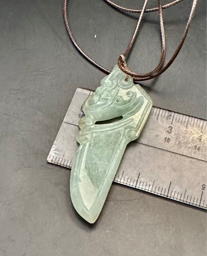 再々、、販　上質ロウカン青翡翠　古龍御守