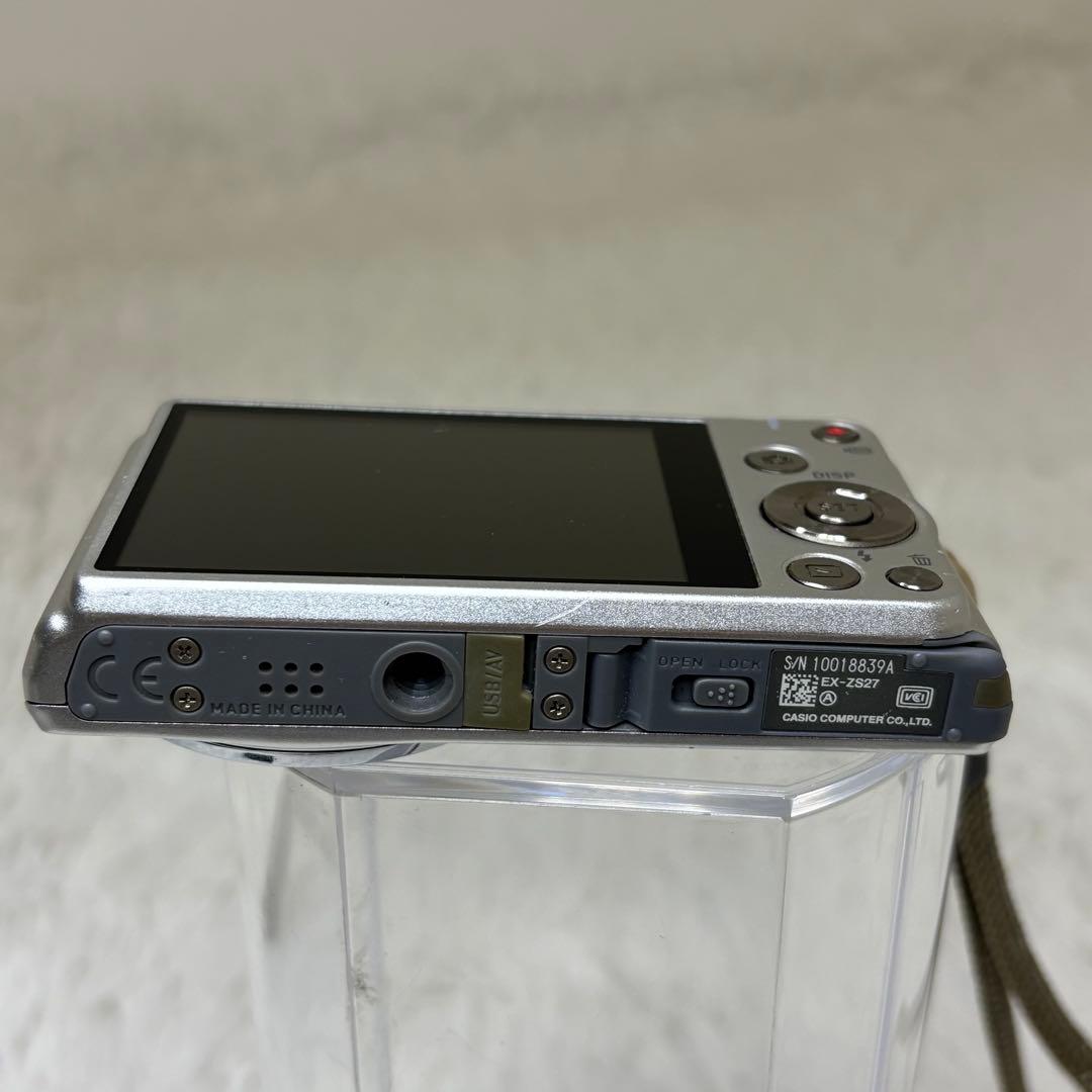 CASIO カメラ　エクシリム　EX-ZS27 シルバー コンデジ　動作品