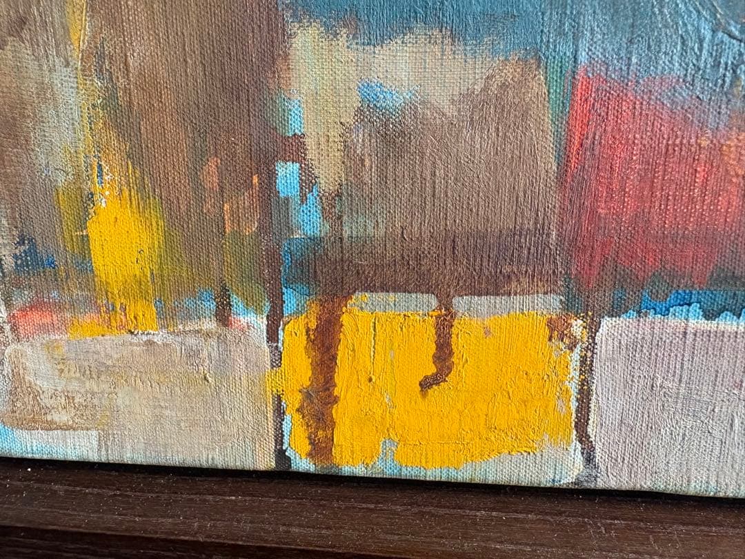 竹中三郎　油絵　「鳥」