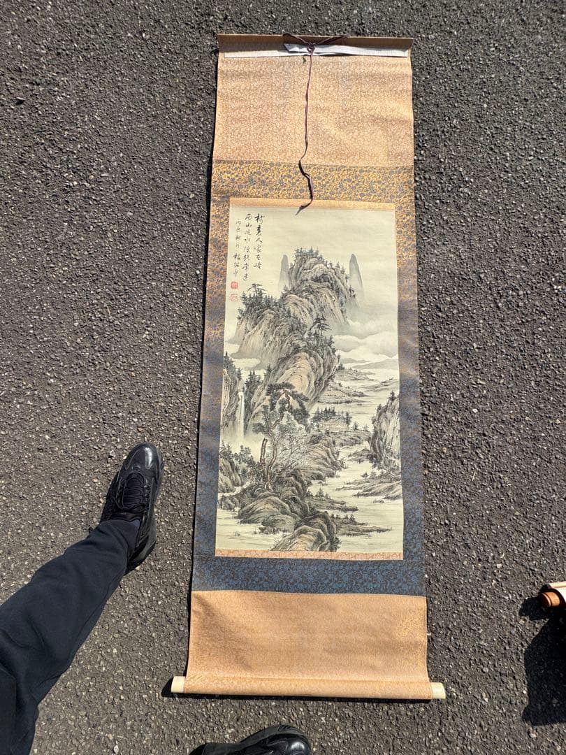 ‼️早速値下‼️リサイクルFORT‼️掛軸三本まとめて‼️山水画水墨画風景画‼️掛軸三本‼️