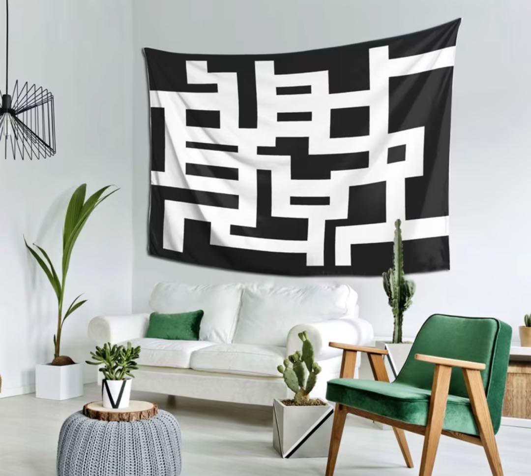 幾何学模様 布袋柄 タペストリー