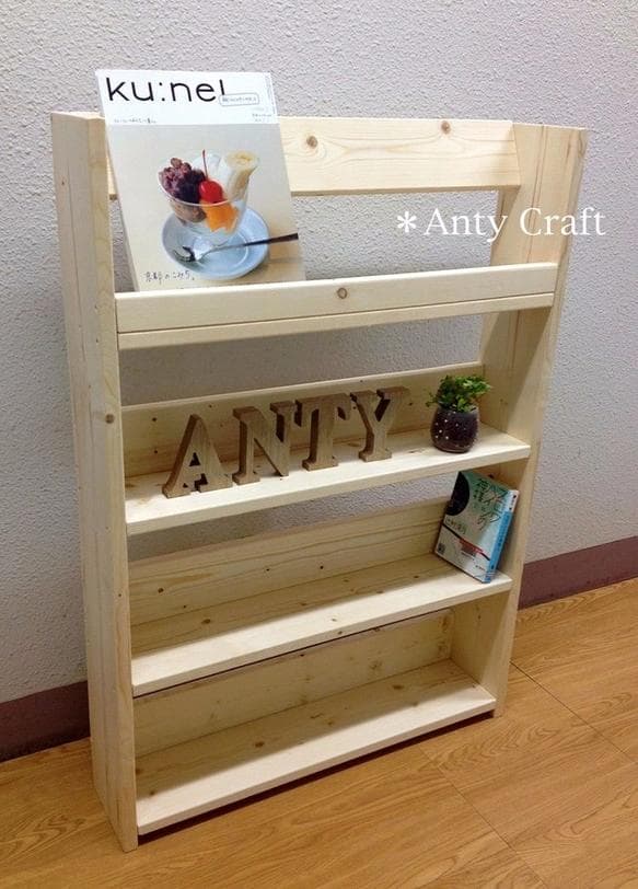 【引取可能】文庫本 まんが本収納棚 飾り棚 幅64cm N/N 完成品