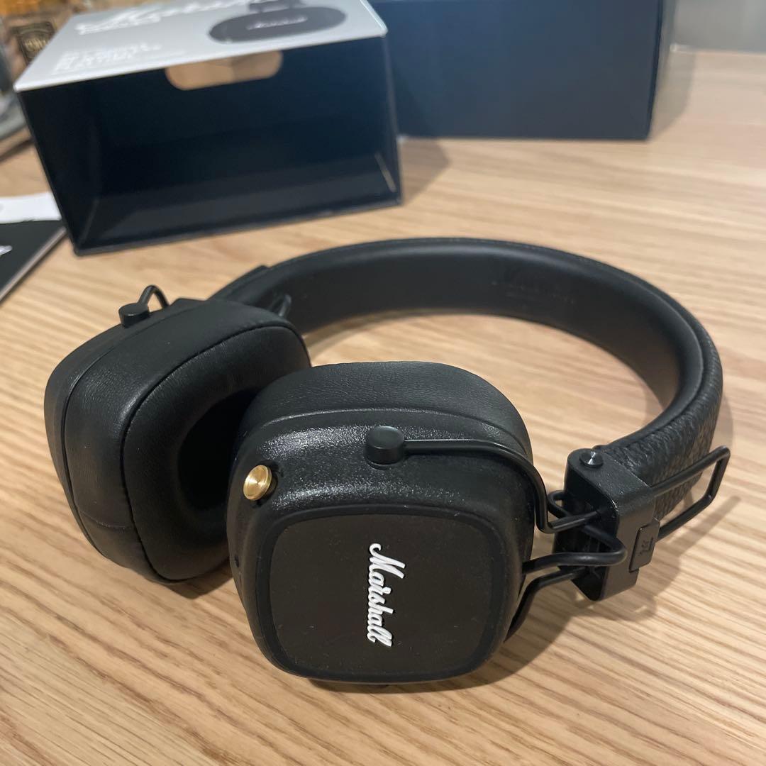 Marshall Major IV ワイヤレスヘッドホン　ブラック