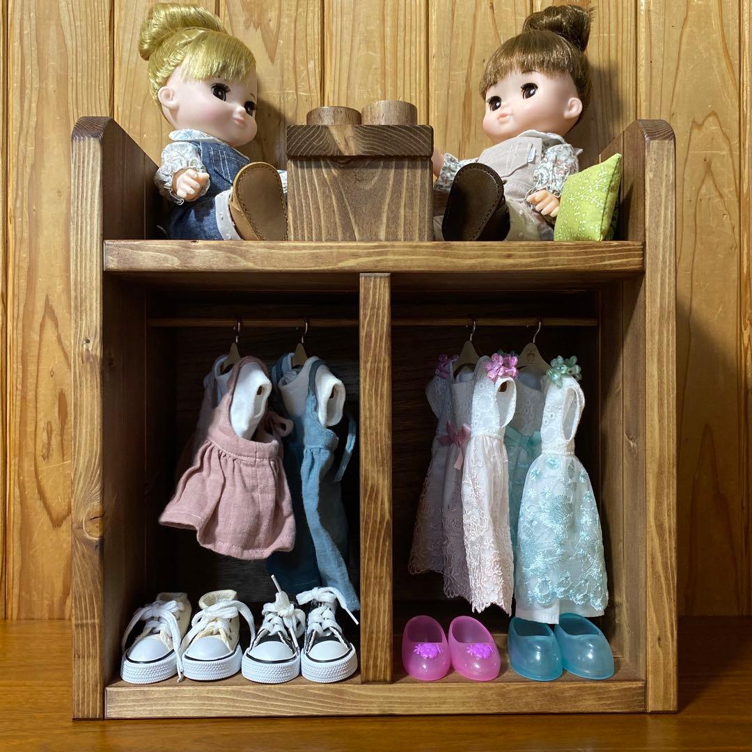 やま（プロフ確認お願いします☆）　人形用多機能クローゼット　レミン＆ソラン