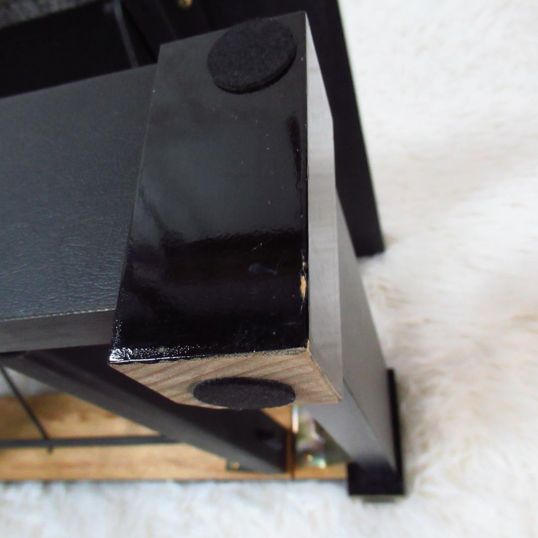 ピアノ補助台（足置き台）4段階高さ調節 木製×カーペット