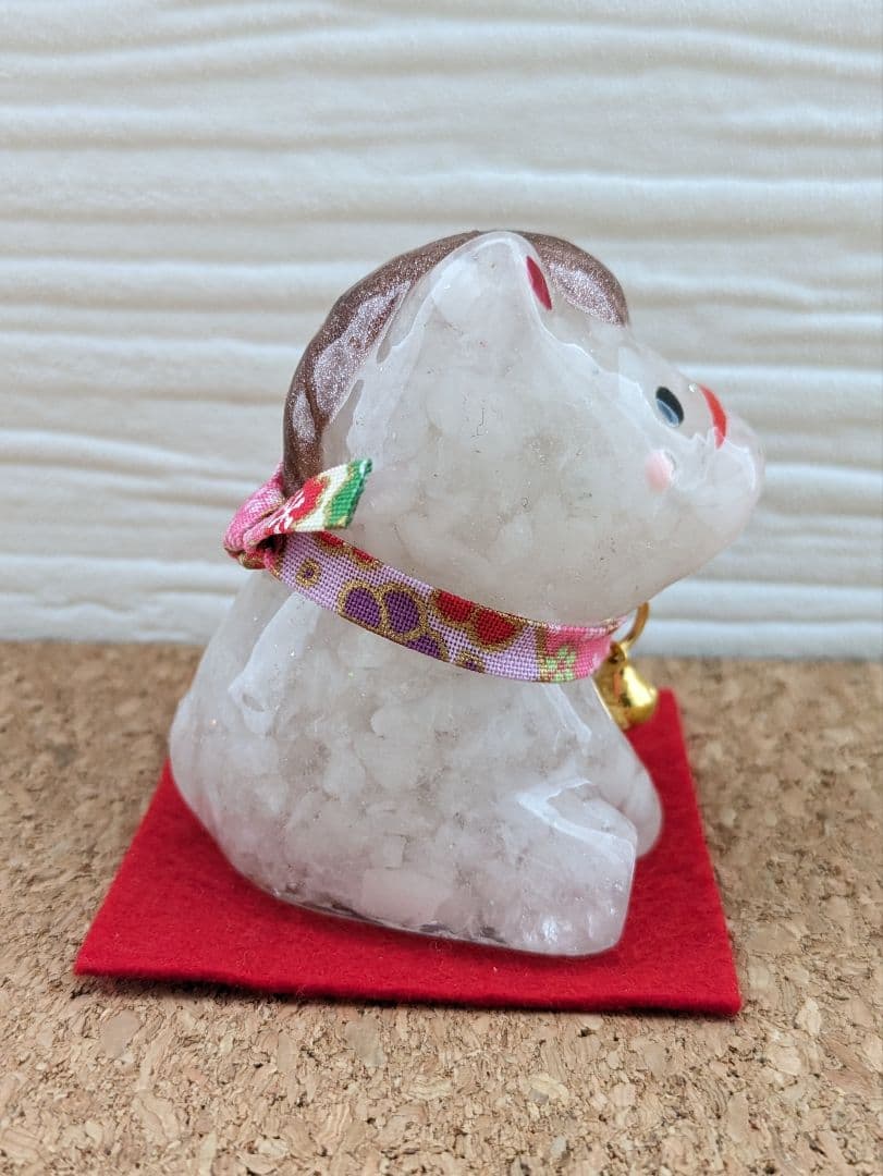 【bonheur】リボンいっぱいなグリーンクォーツのツリー形オルゴ☆他１点