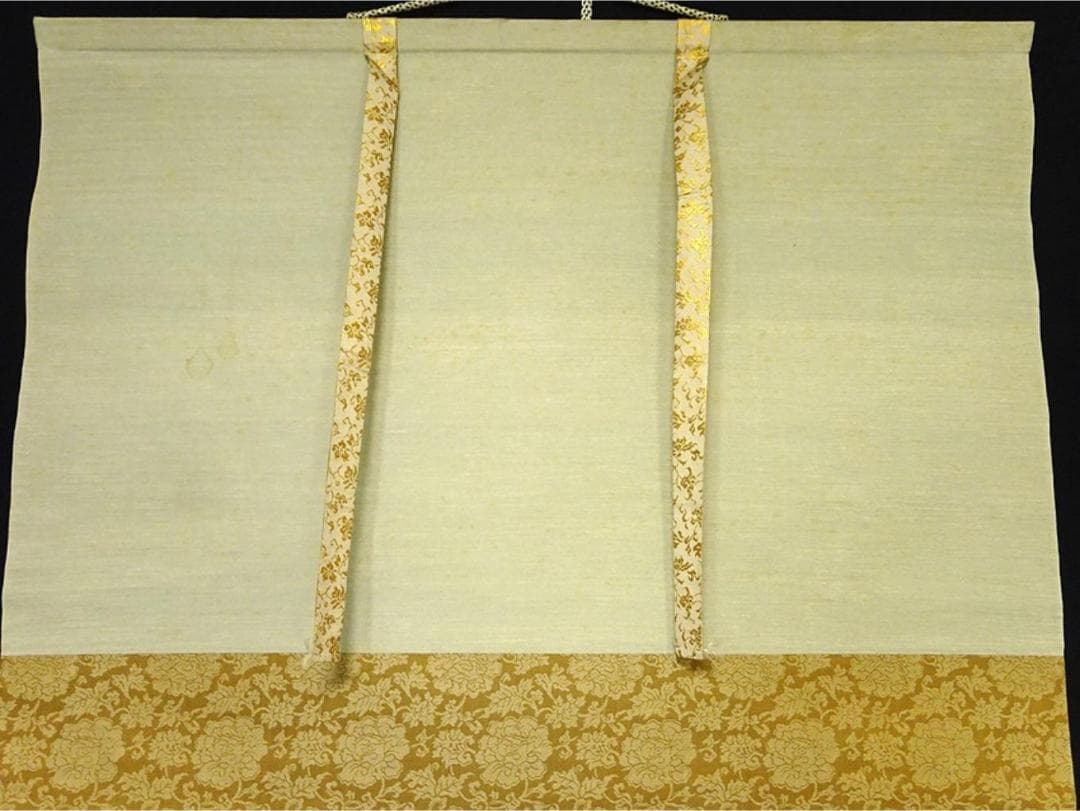 掛軸 幸子『稲穂図』絹本 肉筆 合わせ箱付 掛け軸 a043016