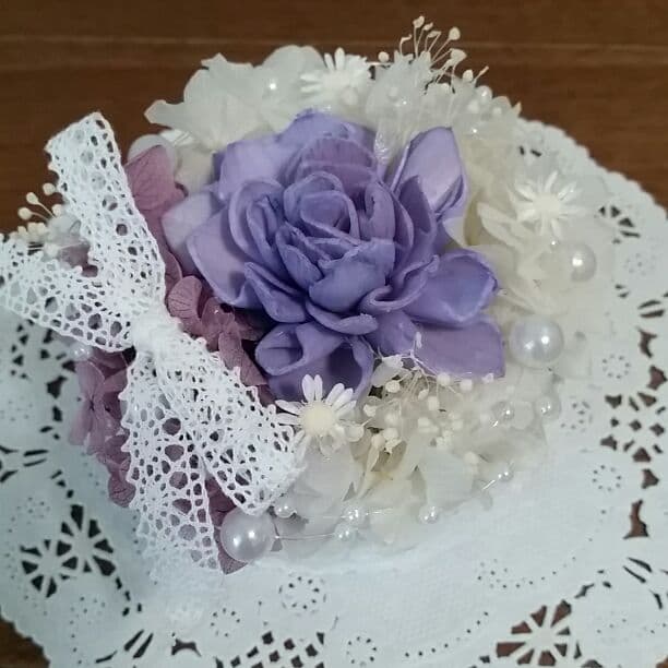 いおみく様☆おまとめ☆リメ缶アレンジ☆ホワイトパープル