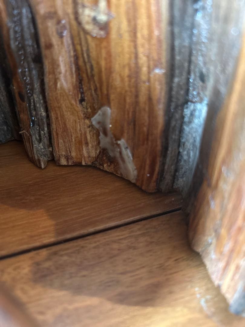 オブジェ　アンティーク　天然木