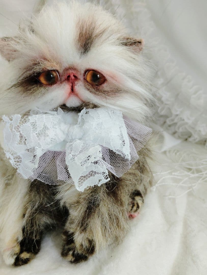 生後１か月♡可愛い毛の子猫ちゃん♡アートドール♡ぬいぐるみ♡