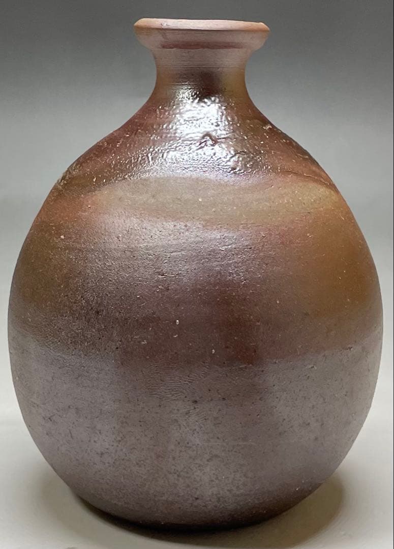 人間国宝　藤原雄　備前徳利　備前焼　共箱　共布　栞　S119