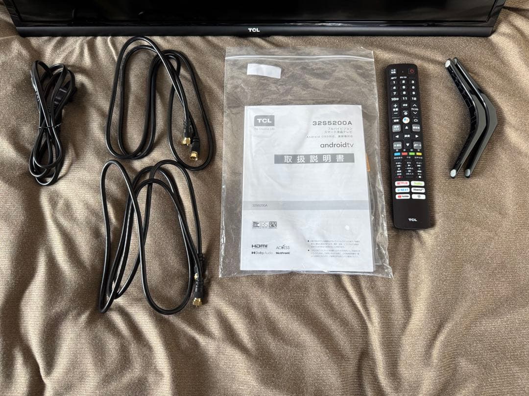 TCL 2022年製 32V型 スマート液晶テレビ Androidテレビ