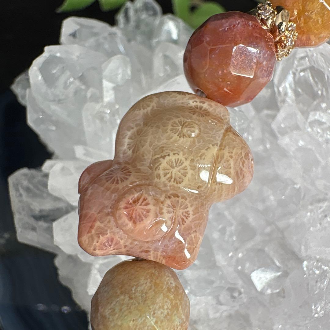 ＊mimi様＊【２０２6年　干支】フォッシルコーラル　ミニ馬